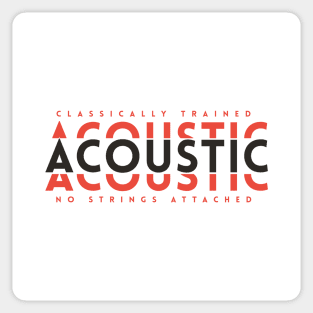 Classically Trained Acoustic Dark Orange Sticker